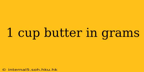 1 cup butter in grams