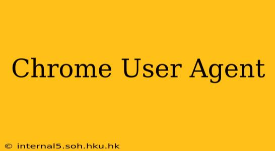Chrome User Agent