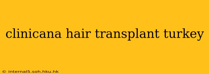 clinicana hair transplant turkey