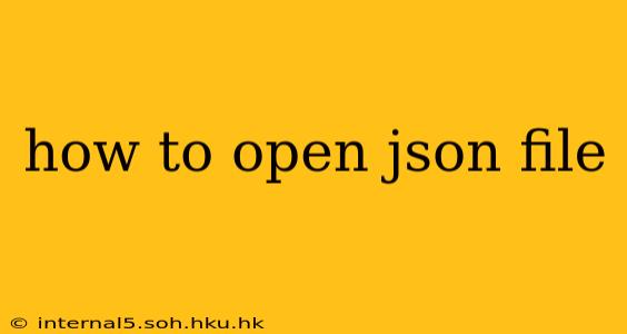 how to open json file