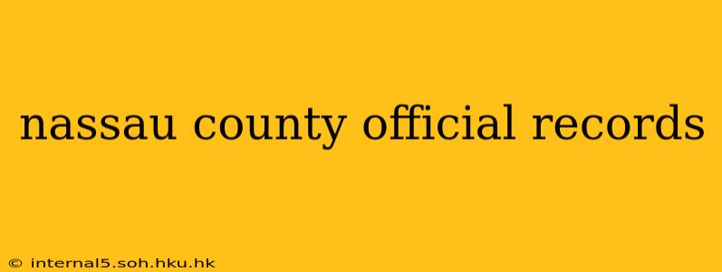 nassau county official records