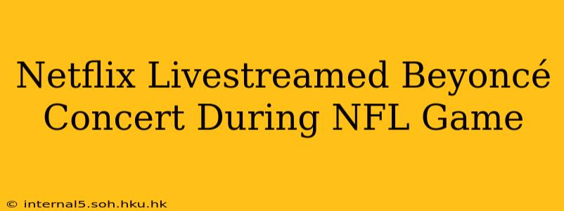 Netflix Livestreamed Beyoncé Concert During NFL Game