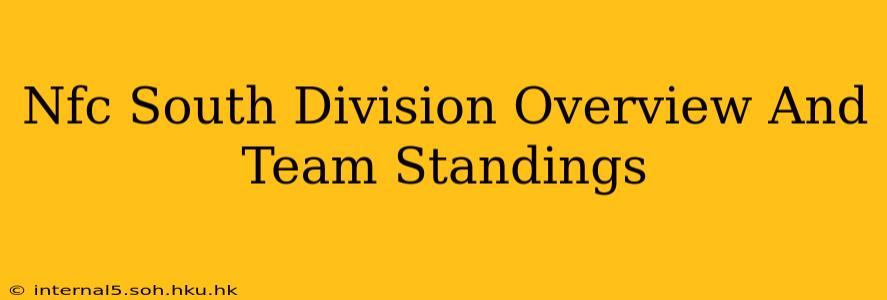 Nfc South Division Overview And Team Standings